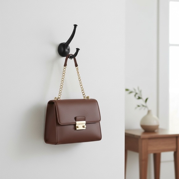 Threshold Other - Set of 2 Threshold Matte Black Double Wall Hook | Modern | NWT